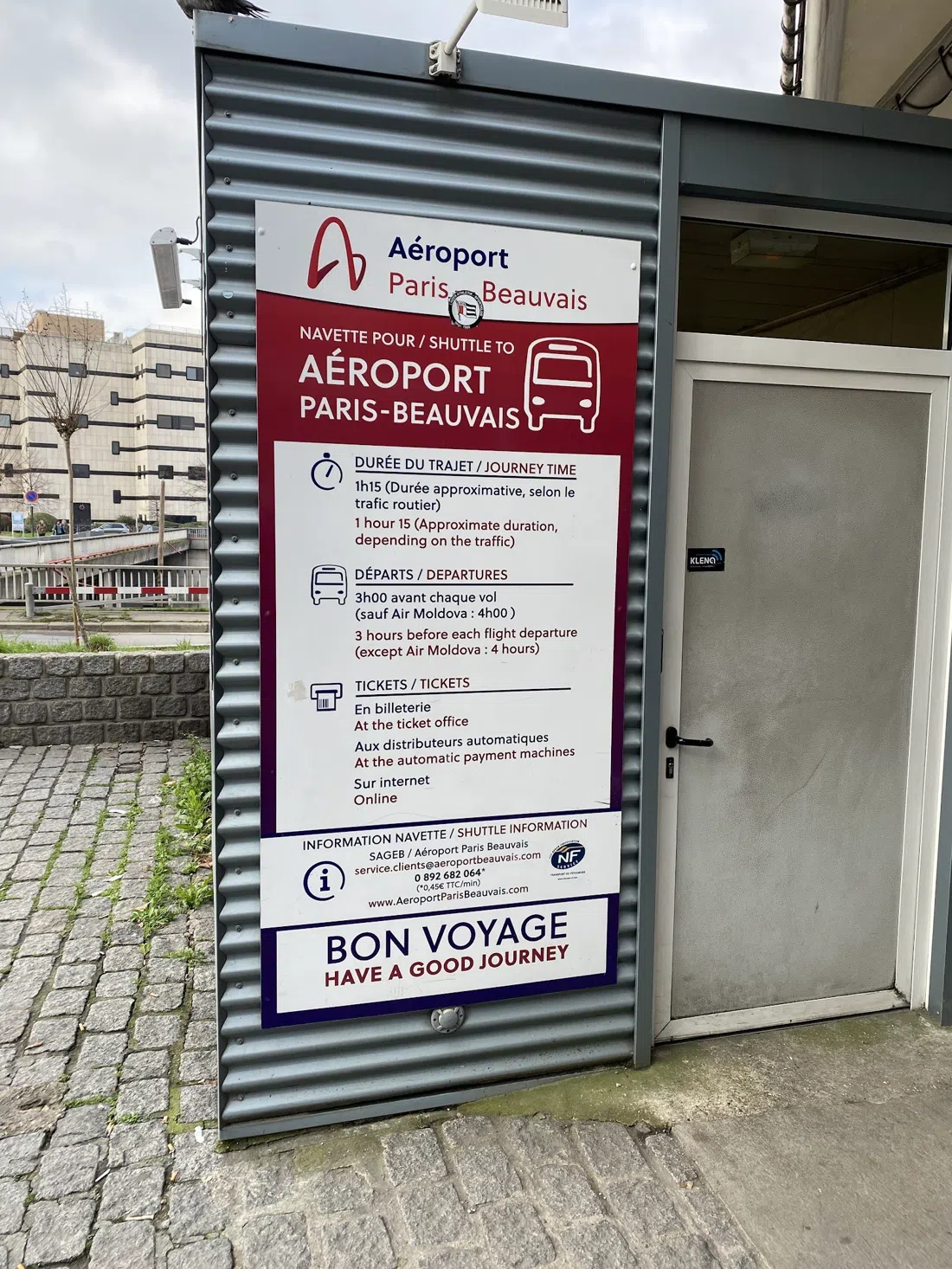 Aérobus Paris-Beauvais, Paris